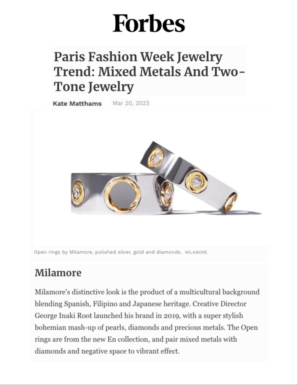 Paris Fashion Week Jewelry Trend: Mixed Metals And Two-Tone Jewelry 295