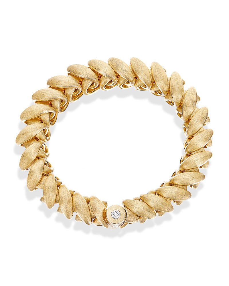 "Trasformista" gold and diamonds bracelet and necklace 90